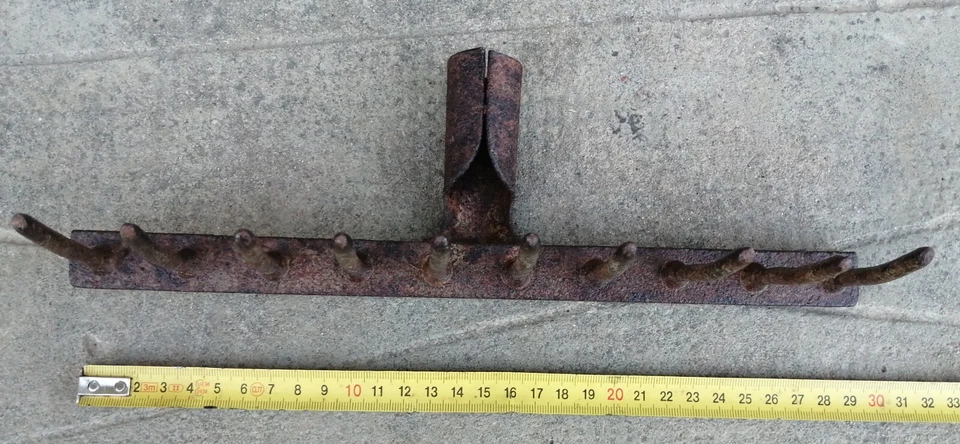 D3- Râteau OUTIL ANCIEN Riveté de jardinage,  jardin, agriculture  - Photo 4/4