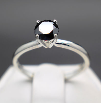 Details about   Black Diamond Ring Special Occasion 4 Carat AAA White gold finish IGL Certified 