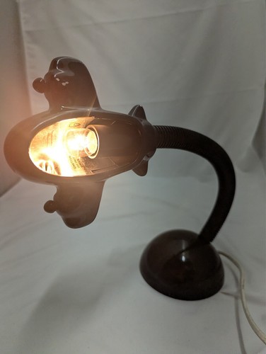 Vtg Dayton Hudson Airplane Desk Black Plane Kids Lamp Retro Gooseneck Art Deco - Picture 2 of 6
