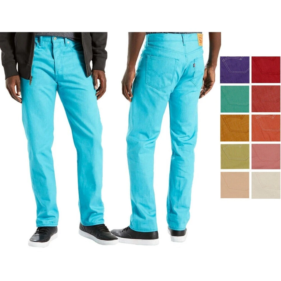 Levi's Men's 501 Denim Original Shrink to Fit Button Fly Jeans