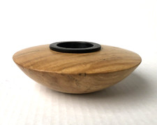 David Walsh Handturned Norway Maple Wood Ikebana Vase aka Flower Frog w/ Kenzan