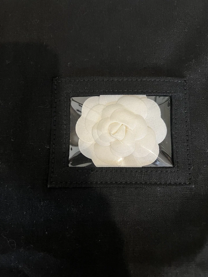 Bolsa de ropa de lona negra pesada Chanel ~ 22 1/2" de ancho x 49" de largo Foto 3 de 4