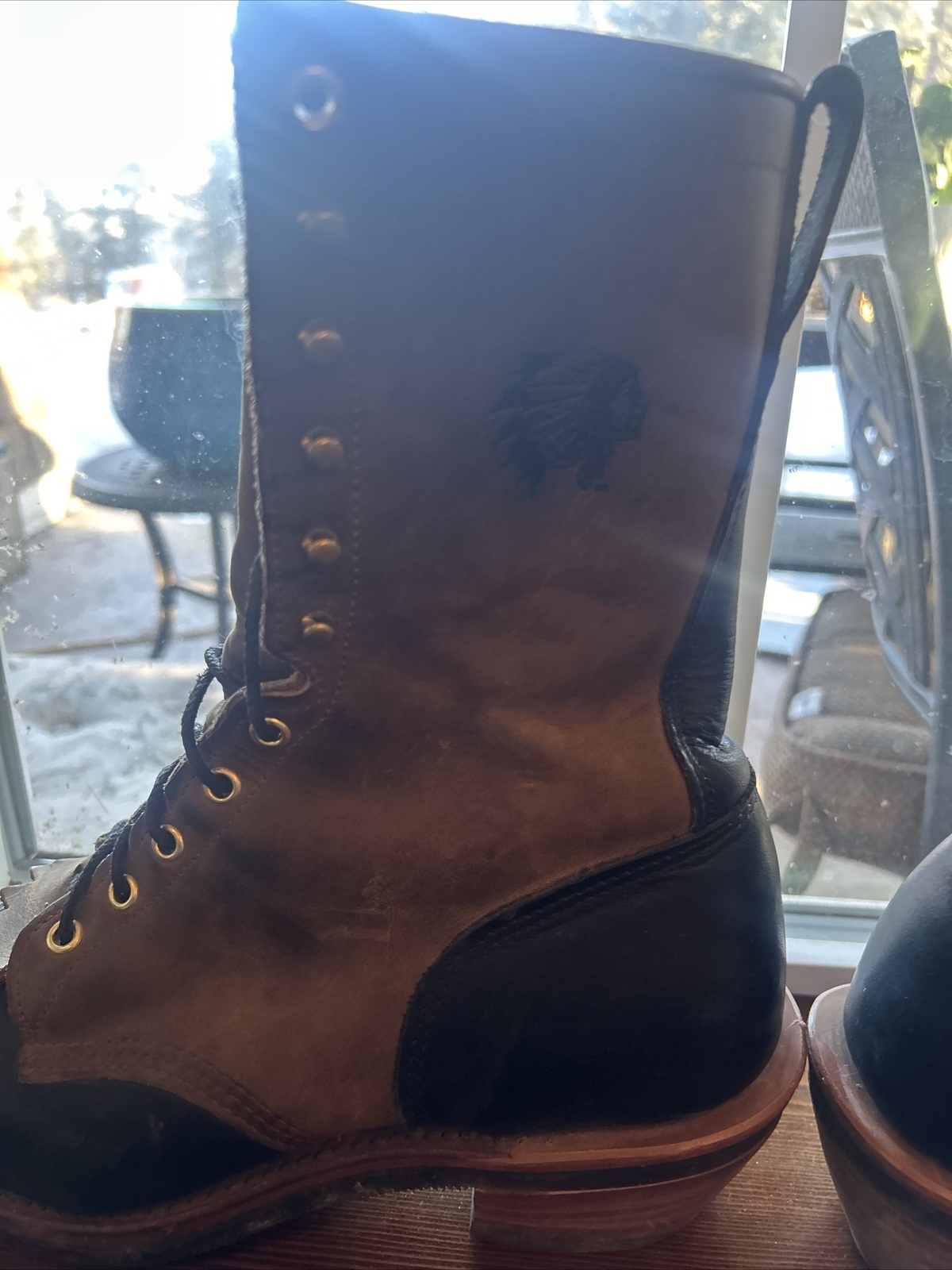 Chippewa Men's Black / Bay Crazy Horse Steel Toe Packer Boot (29409) Size 10.5D eBay