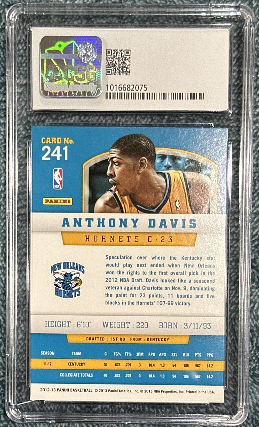 2012 Panini Anthony Davis Rookie Card #241 PSA 8.5 RC Lakers | eBay