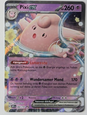 Pixi EX 082/197 Obsidianflammen Deutsch NM Pokemon