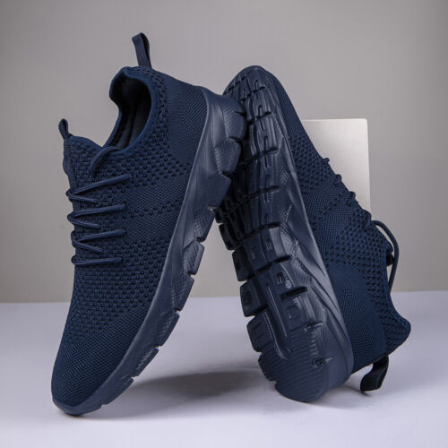 Mens Running Shoes Fashion Non Slip Sneakers Slip On Comfortable Walking Shoes - Afbeelding 1 van 46