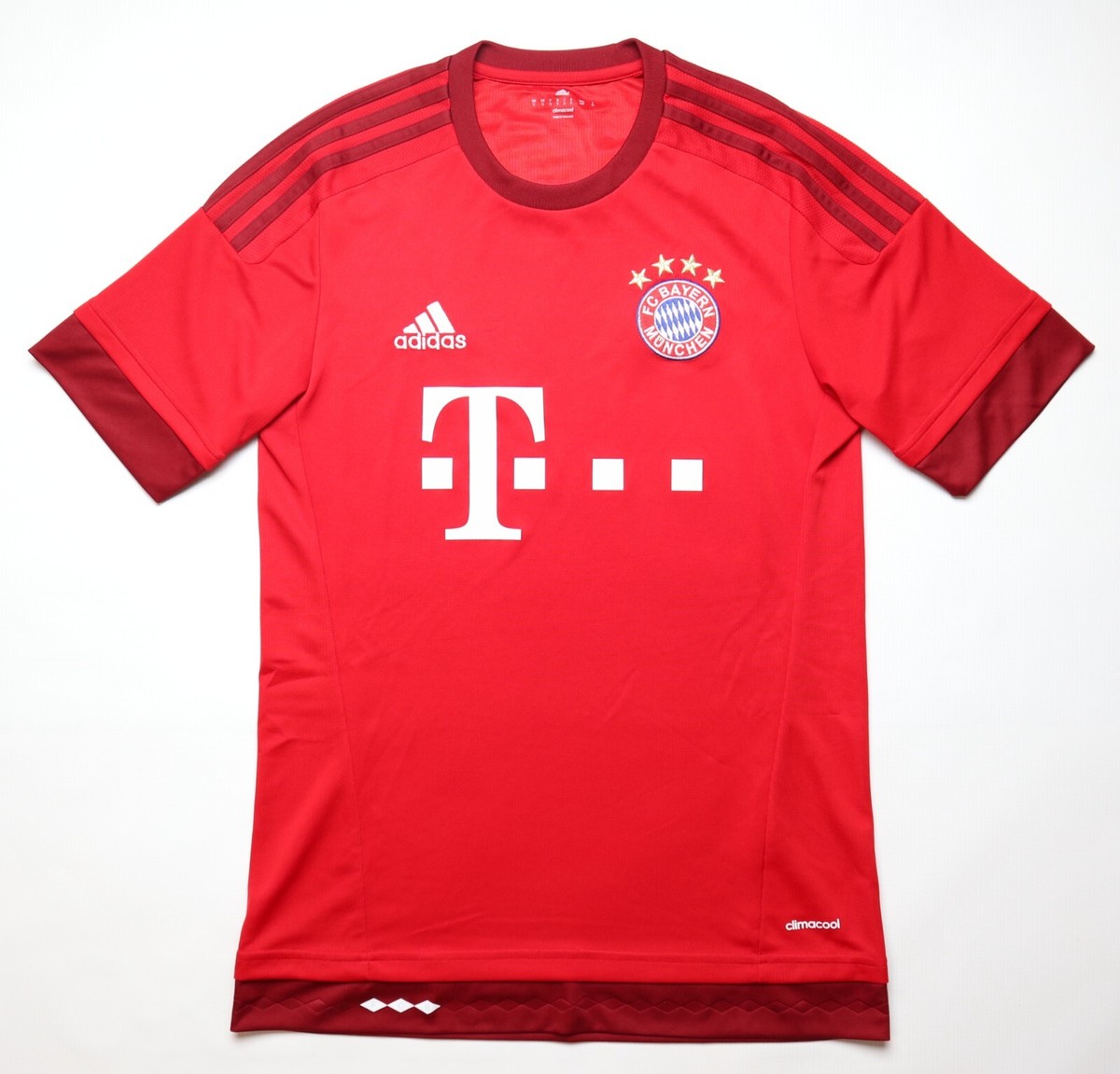 BAYERN MUNICH 2015/2016 HOME FOOTBALL SHIRT SOCCER JERSEY KIT