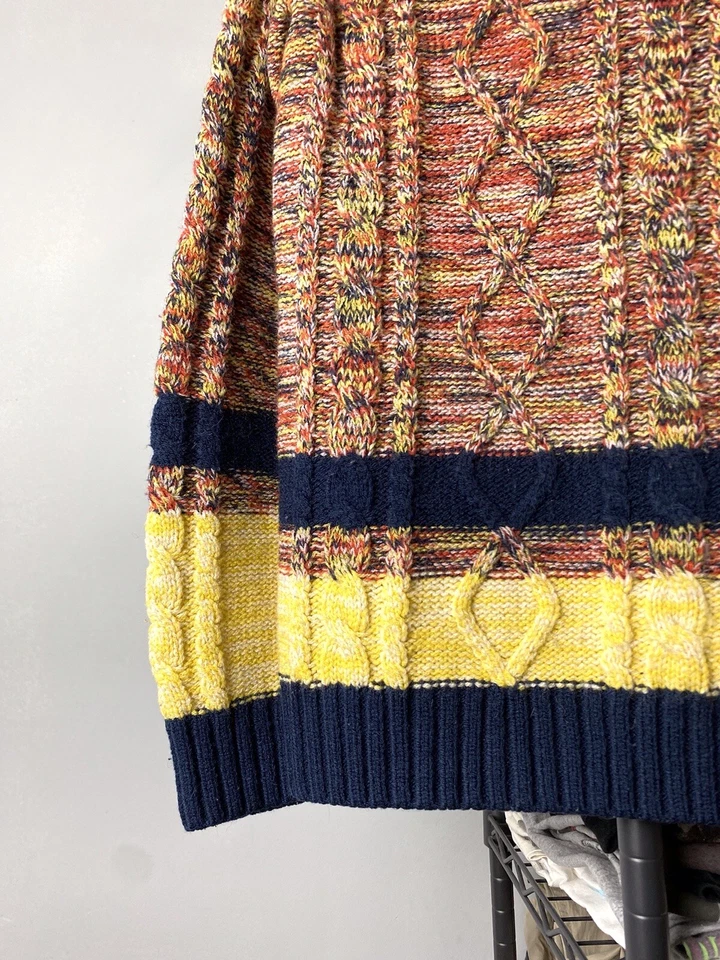 90’s Rip Curl Japan 3D Knit Striped Sweater Coogi style S Size - Image 4 of 4