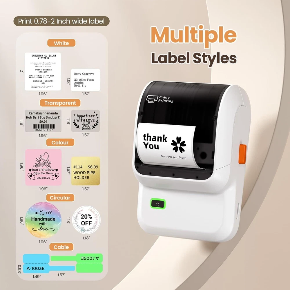 Bluetooth Label Maker M100 with Tape for Small Business Organization