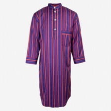 Somax Traditional style Closed front button up Long Nightshirt Seville STR1/3