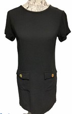 Michael Kors Womens Black Knee Length Dress Xs