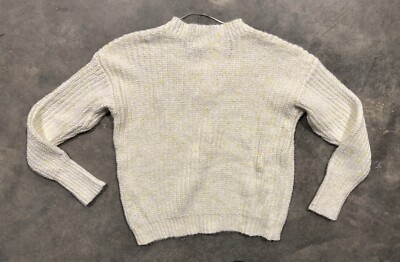 Adyson Parker Cropped Sweater Cable Knit Womens Size XS Ultra Lime