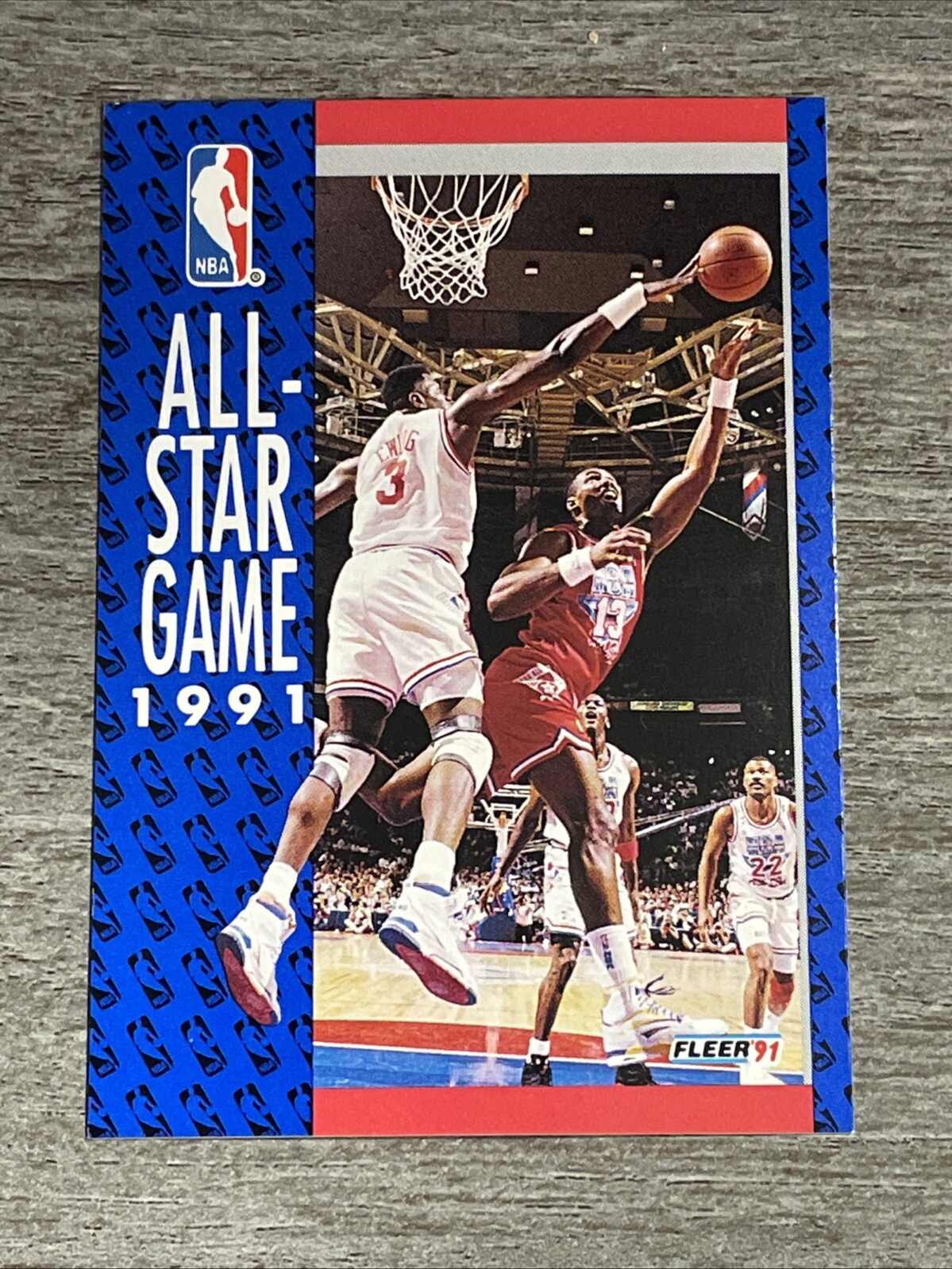 Michael Jordan P Ewing Karl Malone 1991-92 Fleer All-Star Game #236   *K954*