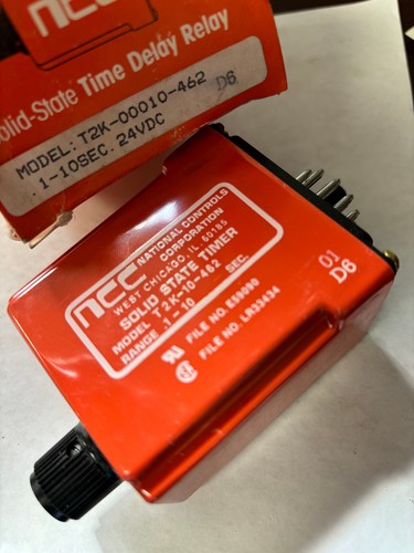 T2K- 00010-462 NCC Solid State Time Delay Relay Switch 1-10 Sec 24VDC ------ NOS - Bild 1 von 4