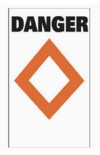 Taylor Made 46183 Sur-Mark 24" L x 13" W Danger 2 Buoy Labels-NEW-SHIPS N 24HR