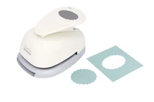 Bira Craft 1.5 inch Scalloped Ellipse Scalloped Oval Lever Action Craft Punch