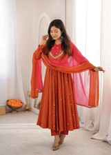 PARTY WEAR SUIT BOLLYWOOD DRESS SALWAR KAMEEZ INDIAN DESIGNER WEDDING PAKISTANI
