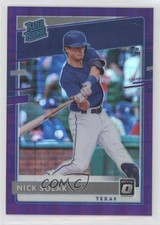 2020 Donruss Optic Rated Rookies FOTL Purple Pandora Prizm 14/99 Nick Solak 2l4