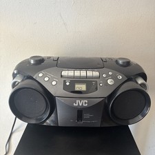 VTG JVC RC-EX16B Portable CD/Cassette Boombox AM/FM Radio Works. Tested