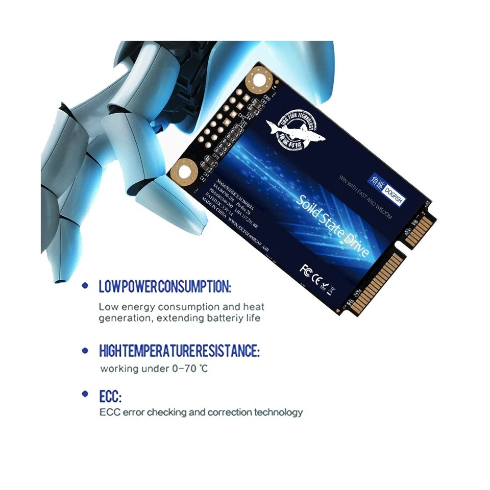 SSD mSATA 1TB Dogfish Internal Solid State Drive High Performance Hard Drive ... - Image 4 of 4