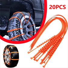 20-stk Anti-Rutsch Schneekette Schnee Eis Kette Anfahrhilfe Reifenkette Auto PKW