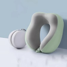 Memory Foam Neck Pillow U Shape Ergonomic Support with Storage Bag Travel Office