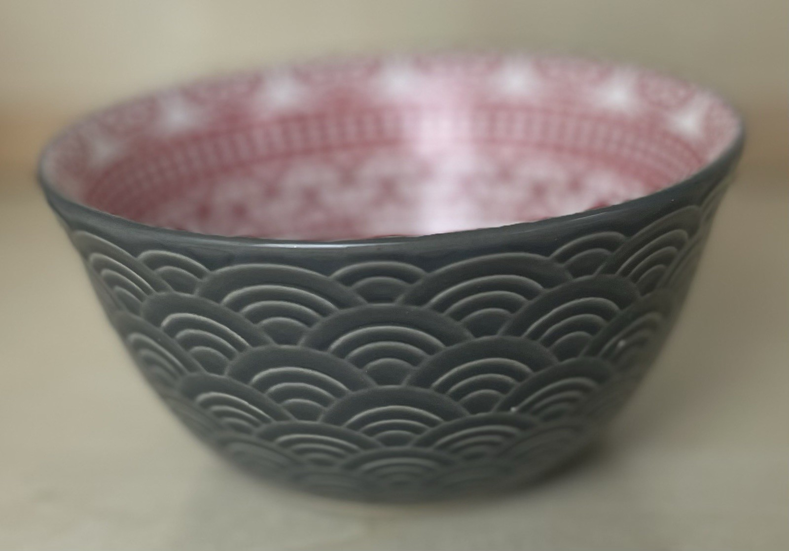 Signature Housewares / Steinzeug Schale / Top Zustand Unikat wunderschön 4,75"