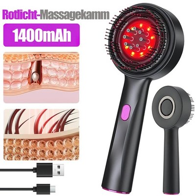 3 Modi Elektrisches Kopfmassagegerät 2 in 1 Kopfhautmassagebürste Haarbürste