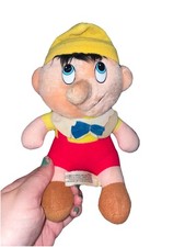 Vintage Walt Disney's Classic Pinocchio Plush Stuffed Doll Toy 8"