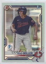 2021 Bowman Draft 1st Edition Sky Blue Foil Noah Miller #BD-109 0b3