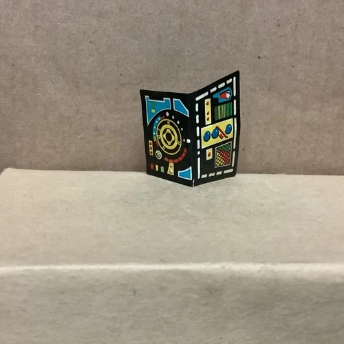 STAR WARS Vehicle White Tie Fighter Cockpit Control Sticker 1978 Original Part