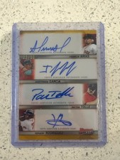 2025 Bowmans Best Quad Auto Arias Garcia Tolle Rodriguez #50 Gold RED SOX Rare