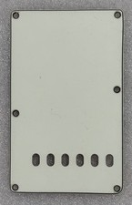 Used Fender Strat Backplate 3-Ply Vintage Tremolo Cavity Cover in Parchment