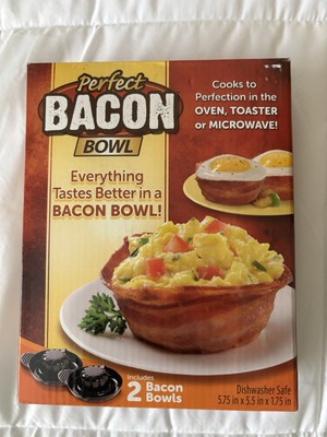As Seen On TV Perfect Bacon Bowl - Bacon Bowl Maker - 2 Bowls - New in Box!