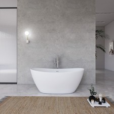 61in Solid Surface Freestanding Bathtub Oval ...