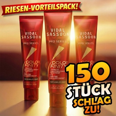 Restposten/50x 3er Set Vidal Sassoon Colourfinity dunkles Haar Farbschutz Pflege