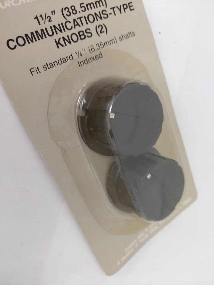 Radio Shack 1.5” Communications Style Control Knobs 274-402A Vintage NEW - Image 3 of 3