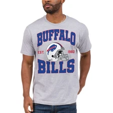 Junk Food Clothing x NFL - Buffalo Bills - Team Helmet - Unisex Adult Short S...