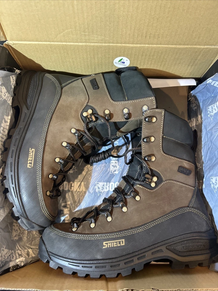 Rocky Mens Brown/Black Leather 400G MTN Stalker Pro Hunting Boots Sz 8.5M - Image 4 of 4