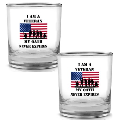 DAJDC USA American Flag I Am A Veteran My Oath Never Expires Old Fashioned Wh...