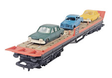 Hornby R126 OO Gauge Car Transporter With Three Cars Model Railway Wagon Unboxed