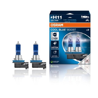 Osram Cool Blue Boost (H4 - 75W) - Hyper White, Hochleistungslampen (Doppelpack)