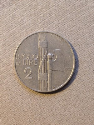 Italien 2 Lire Münze 1923-1924 Vittorio Emanuele III Wählen Sie Ihr Jahr
