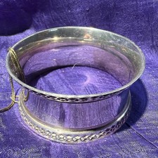 STERLING SILVER NAPKIN RING – Chester 1911 - 20.1g  Not Engraved - 5cm Diameter
