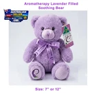 Lavender Bear 7'' 12" Teddy Bear Au-Made Aromatherapy Scent Plush Soft Toy Lilac