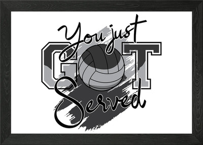 You just got served Volley Framed Wall Art Poster Canvas Print Picture