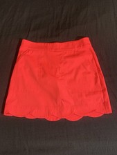 Vineyard Vines Performance Skort Size 2 Pink Scalloped Hem Tennis Golf