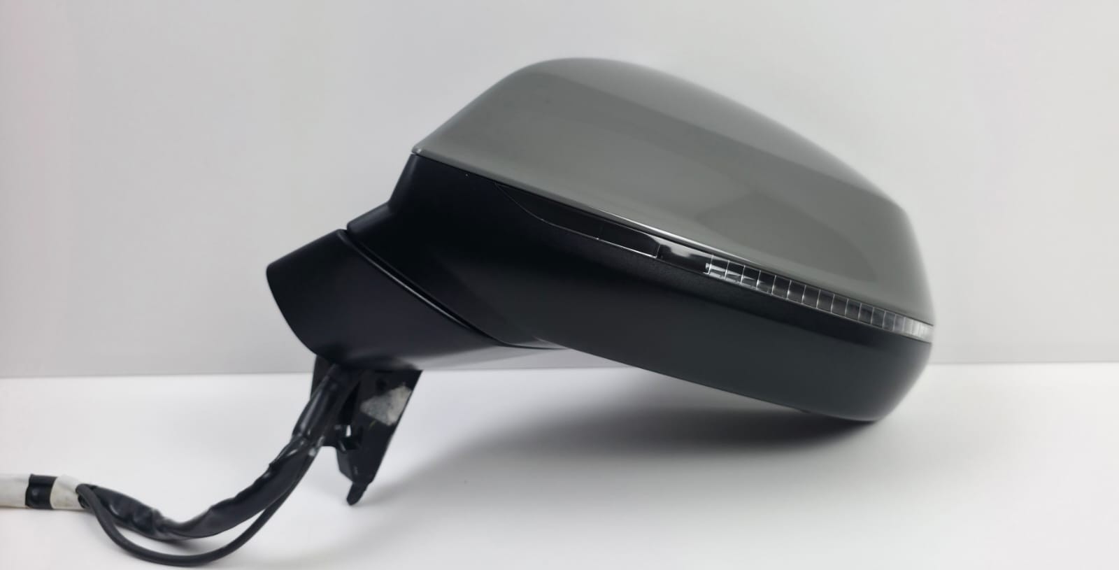 AUDI Q5 80A 2019 LEFT PASSENGER WING MIRROR GREY POWER FOLD 16 PIN CAMERA OEM