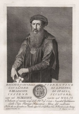 Baccio Bandinelli Firenze Italian sculptor Bildhauer Florenz Portrait 1764