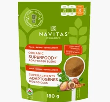 Navitas Organics Superfood Adaptogen Blend 6.3oz Maca Reishi Ashwagandha